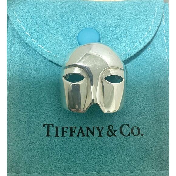 Rare Tiffany & Co. Sterling Silver Mask Brooch- The Phantom of the Opera - Picture 11 of 14